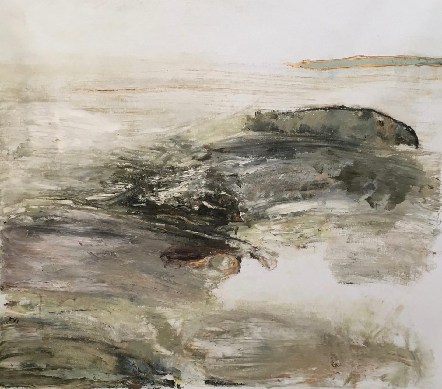  our island, over there 90x100  sold 